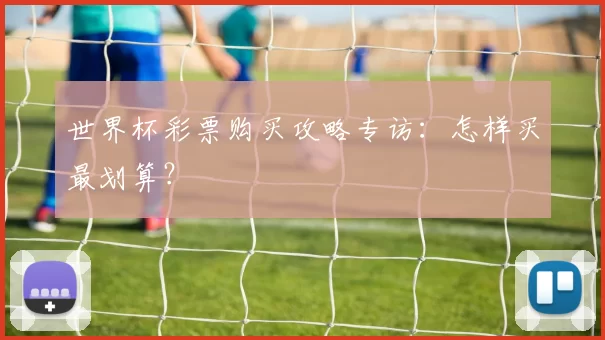 世界杯彩票购买攻略专访：怎样买最划算？