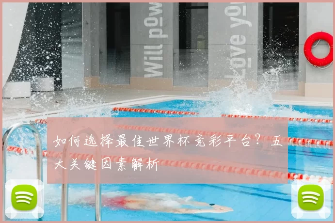 如何选择最佳世界杯竞彩平台？五大关键因素解析