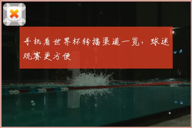 手机看世界杯转播渠道一览,球迷观赛更方便