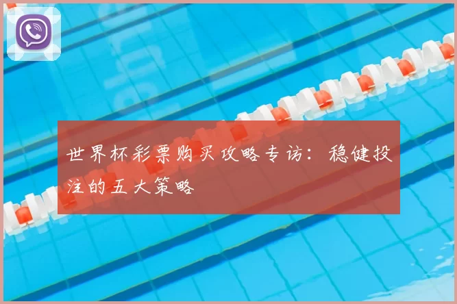 世界杯彩票购买攻略专访：稳健投注的五大策略
